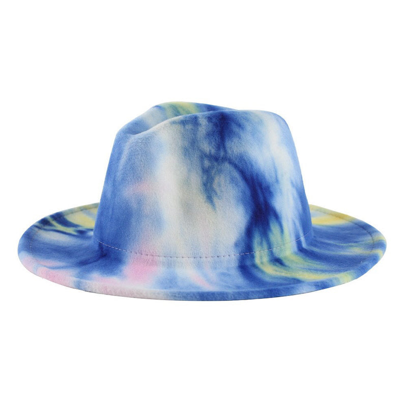 Tie dyed Fedora - Mesmeric Chic 