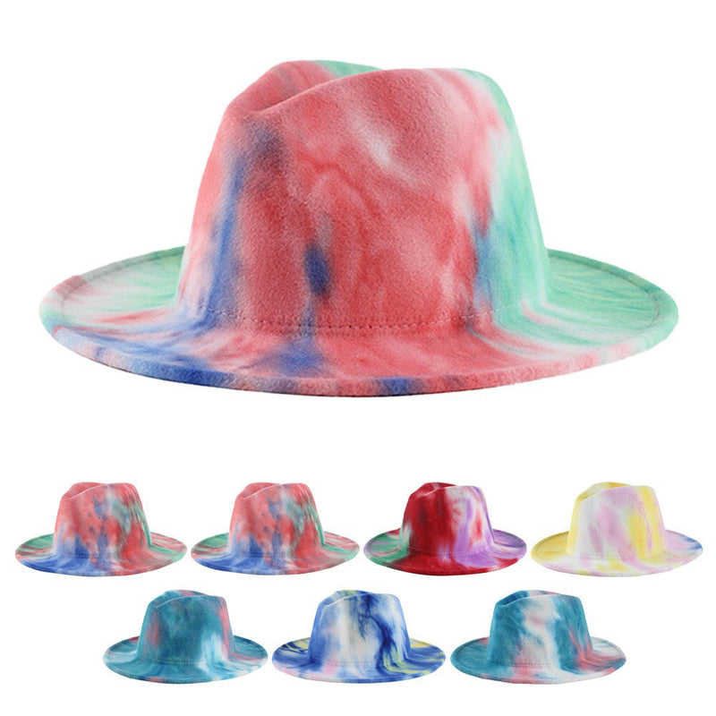 Tie dyed Fedora - Mesmeric Chic 