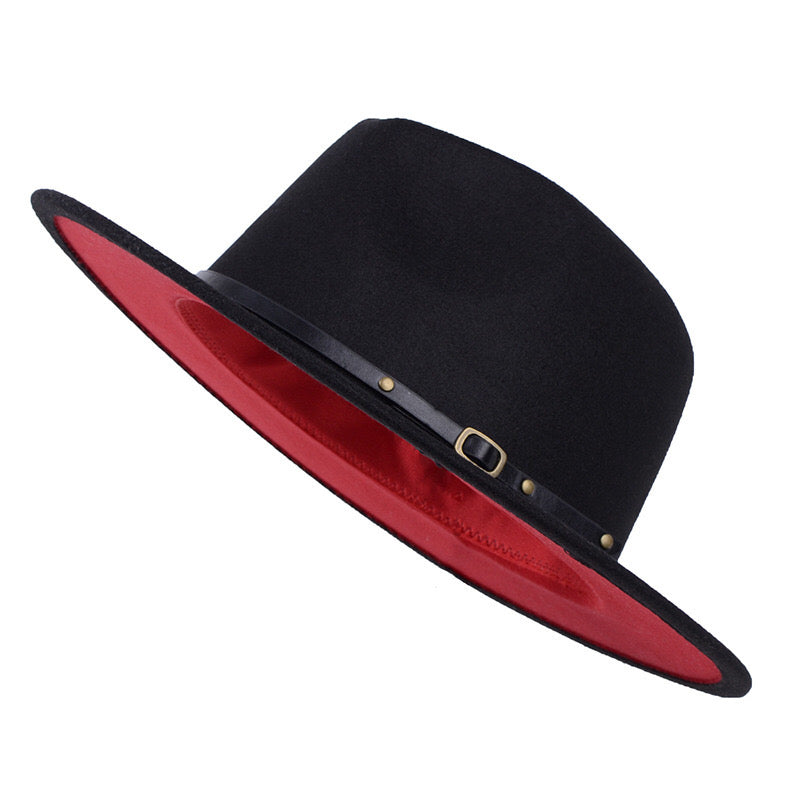 Red Bottom Fedora - Mesmeric Chic 